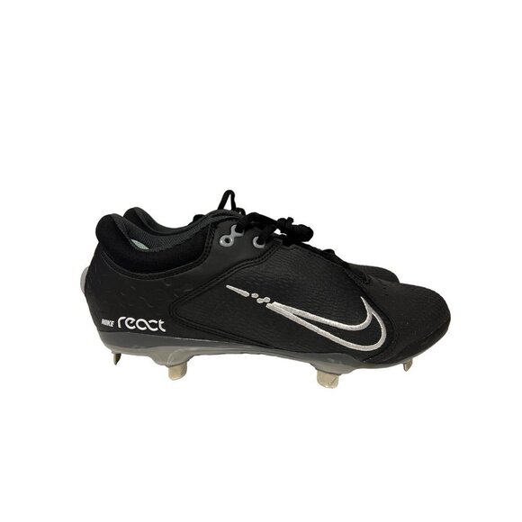 NEW! Nike Hyperdiamond 4 Elite Black White Women's Softball Cleats Size 9 - Picture 1 of 9